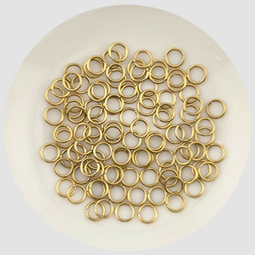 비즈팡 [S1-7-001-29]써지컬스틸 부자재 O링 오링 0.7x3.5mm (내경) 진공골드 ,5개