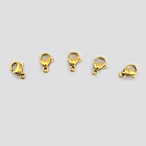 비즈팡 [S1-7-601]써지컬스틸 부자재 랍스터 901 9mm 진공골드 ,1개