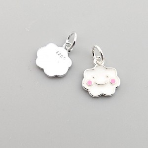 비즈팡 [SVP-21-04]순은펜던트 실버925 에폭구름 9x10mm+O링 ,1개