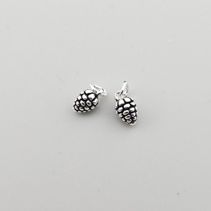 비즈팡 [SVP-23-05]순은펜던트 실버925 엔틱솔방울 4.5x8mm+O링  ,1개