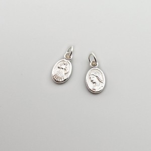 비즈팡 [SVP-25-08]순은펜던트 실버925 성모마리아얼굴타원 7.5x13mm+O링 두께2mm ,1개