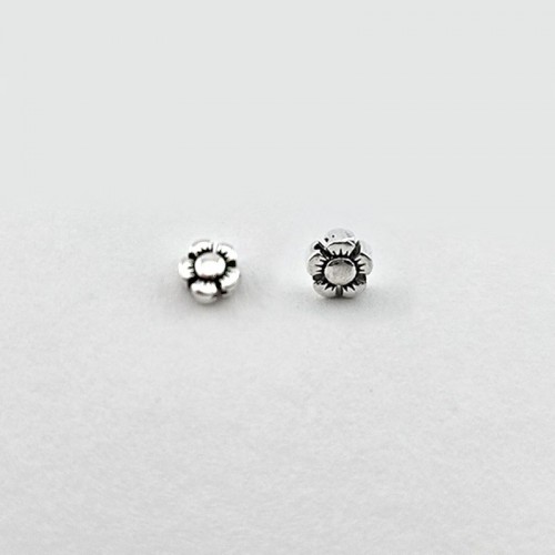 비즈팡 [SVP-02-03]순은펜던트 실버925 행운 풍선꽃통과형 5mm ,1개