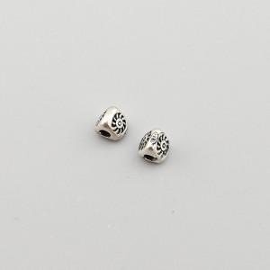 비즈팡 [SVP-06-02]순은펜던트 실버925 바람개비삼각통과형 4.4x4.4mm (내경1.5mm) ,1개