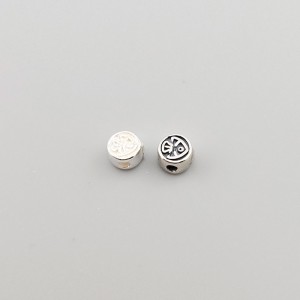 비즈팡 [SVP-06-05]순은펜던트 실버925 세모물고기원통과형 5mm(내경1.2mm) ,1개