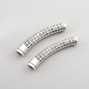 비즈팡 [SVP-06-26]순은펜던트 실버999 반야심경파이프 46mm (내경4.5mm)  ,1개