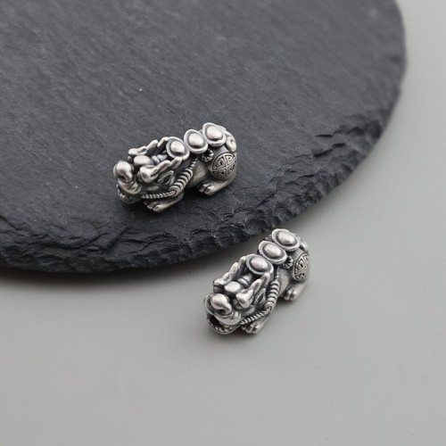 비즈팡 [SVP-08-07]순은펜던트 실버999 복 돈을 물어오는 금괴비휴 18mm 엔틱 ,1개