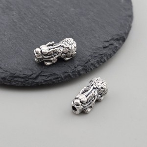 비즈팡 [SVP-08-04]순은펜던트 실버999 복 돈을 물어오는 엽전비휴(대) 25mm ,1개 (사진변경예정)