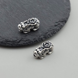 비즈팡 [SVP-08-01]순은펜던트 실버999 복 돈을 물어오는 연꽃비휴(대) 24mm ,1개(사진변경예정)