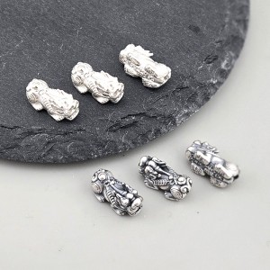 비즈팡 [SVP-08-14]순은펜던트 실버999 금은보화 재물운 초미니비휴 13mm ,1개