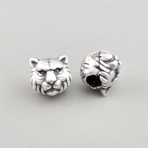비즈팡 [SVP-07-23]순은펜던트 실버999 호랑이통과형 12mm (내경4mm) ,1개