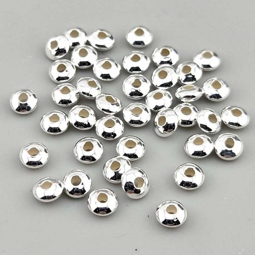 비즈팡 [SVP-91-22]순은펜던트 실버925 은볼 우주선론델 4mm (내경 1.3mm) 실버볼 ,1개