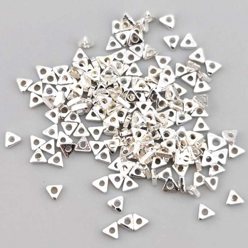 비즈팡 [SVP-91-23]순은펜던트 실버925 은볼 삼각론델 2.2mm (내경0.8mm) 실버볼 ,1개