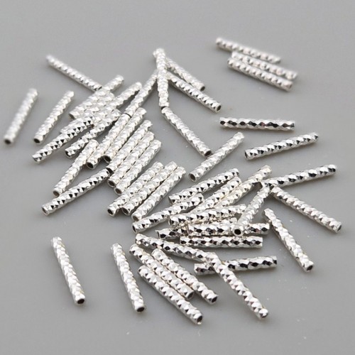 비즈팡 [SVP-92-03]실버파이프 실버925 일자컷팅파이프 1.5x10mm (내경0.8mm) ,1개