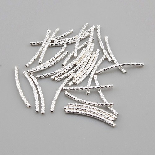 비즈팡 [SVP-92-04]실버파이프 실버925 다이아몬드파이프 1.5x20mm (내경0.8mm)  ,1개
