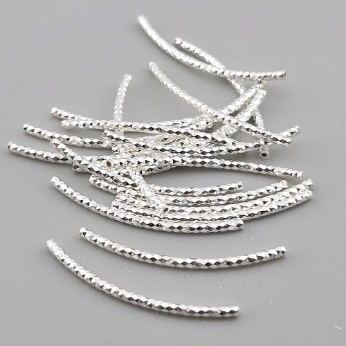비즈팡 [SVP-92-04]실버파이프 실버925 다이아몬드파이프 1.5x30mm (내경0.8mm)  ,1개