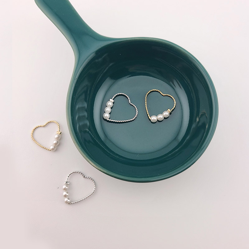 비즈팡 [PT-001-04]진주펜던트 진주하트링 15x16mm 무니켈 ,1개