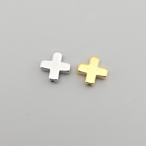 비즈팡 [PR-2-01] 종교펜던트 메탈펜던트 정십자가 10mm 묵주십자가 ,1개