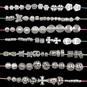 비즈팡 [PM-1-00]메탈펜던트 엔틱통과형펜던트 꽃 원반 볼 만자 옴자 론델 십자가 44종 모음 (대량) 