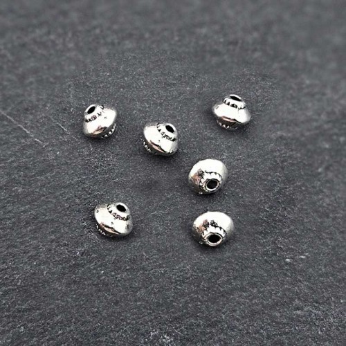 비즈팡 [PM-1-14]메탈펜던트 엔틱우주선볼 5mm (내경0.9mm) ,1개