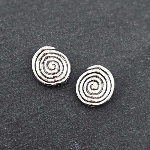 비즈팡 [PM-1-20]메탈펜던트 엔틱동글뱅이원반 11mm (내경2mm) ,1개