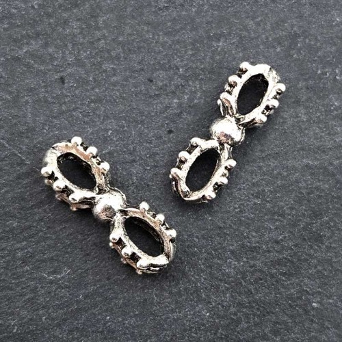 비즈팡 [PM-1-28]메탈펜던트 엔틱금강저 통과형 8x22mm (내경0.8mm) ,1개