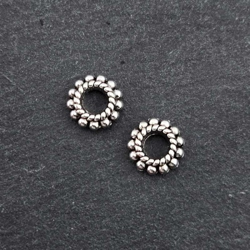 비즈팡 [PM-1-30]메탈펜던트 엔틱타이어론델 8x2mm (내경4mm) ,1개