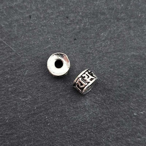 비즈팡 [PM-1-31]메탈펜던트 엔틱옴자론델 6x3mm (내경1.8mm) ,1개
