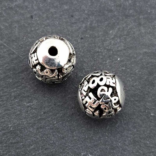 비즈팡 [PM-1-38]메탈펜던트 엔틱만자옴자볼 10mm (내경1.5mm) ,1개