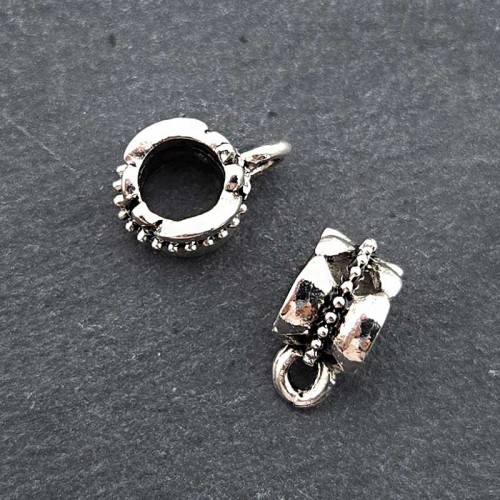 비즈팡 [PM-1-42]메탈펜던트 엔틱밧줄고리형 6x12mm (내경5.5mm) ,1개