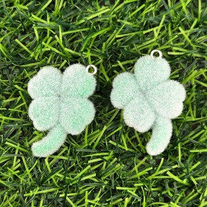 비즈팡 [PF-1-03]후로킹펜던트 행운네잎클로버 24x35mm ,1개