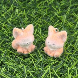 비즈팡 [PF-1-17]후로킹펜던트 피치사막여우 18x24mm ,1개