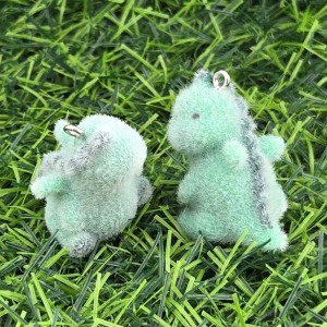 비즈팡 [PF-1-27]후로킹펜던트 옆을보는아기공룡 22x32mm ,1개