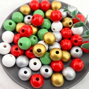 비즈팡 [PA-018]우드볼 컬러우드볼  단색우드볼 16mm 5color,1개