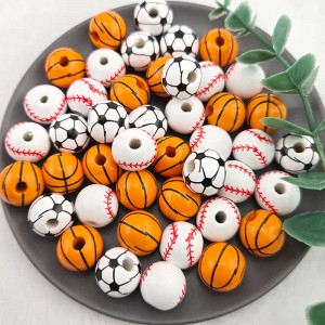 비즈팡 [PA-017]우드볼 컬러우드볼 스포츠공 16mm 야구공 농구공 축구공,1개