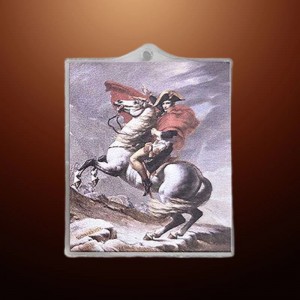 비즈팡 [PB-4-99]아크릴펜던트 명화시리즈 자크루이다비드 생베르나르고개의 나폴레옹 34x43mm (키링용) ,1개