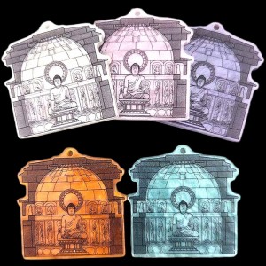 비즈팡 [PB-4-23]아크릴전통펜던트 경주 신라 석굴암 38x38.5mm ,1개