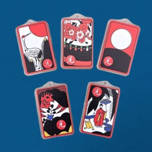 비즈팡 [PB-4-36]아크릴전통펜던트 미니오광펜던트 20x33mm 솔광 꽃광 달광 똥광 비광 (키링용) ,1개