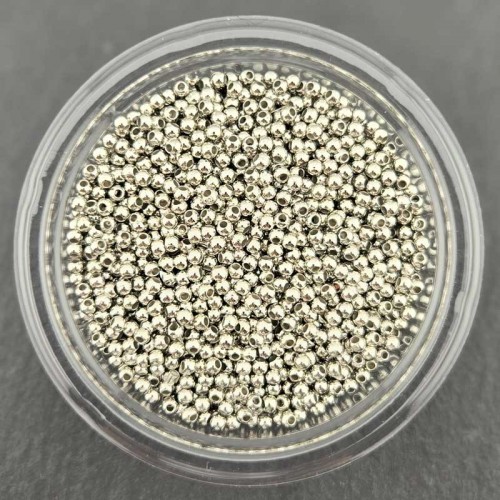 비즈팡 [RB-1-02]CCB메탈볼 3mm (내경1mm) 실버(은색) CCB볼 가벼운메탈볼 ,1000개