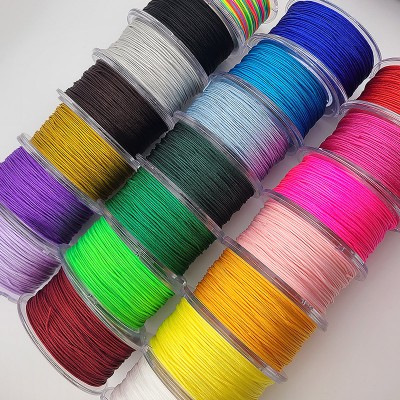 비즈팡 [YP-4-00]폴리매듭실 0.8mm 21color 매듭공예 대량단위 ,1롤(35M)x5롤