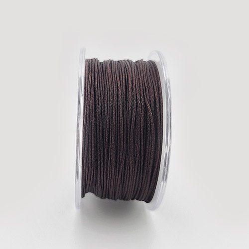 비즈팡 [YP-4-18]폴리매듭실 0.8mm 다크브라운/진밤(03) ,1롤(35M)