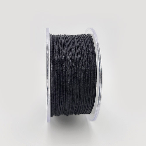 비즈팡 [YP-4-20]폴리매듭실 0.8mm 블랙(01) ,1롤(35M)