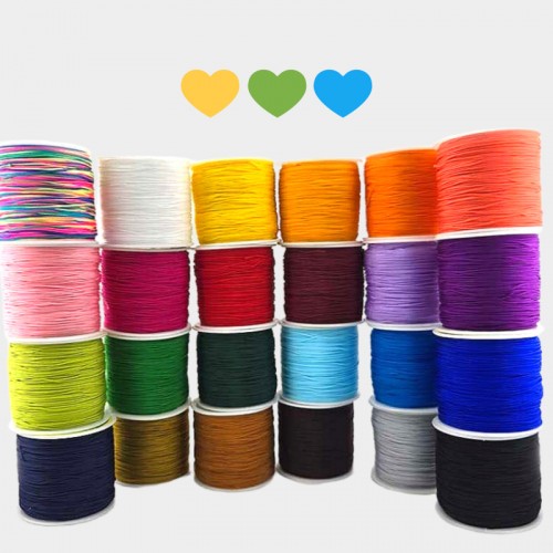 비즈팡 [YD-08-00]나일론매듭실 0.8mm 24color 대량 롤단위 , 1롤(100yd)