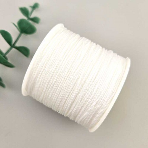 비즈팡 [YD-08-02]나일론매듭실 0.4mm 0.8mm 화이트(White) ,10yd(900cm)