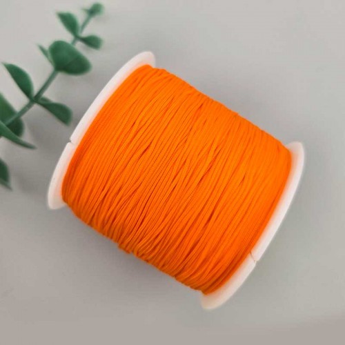 비즈팡 [YD-08-05]나일론매듭실 0.4mm 0.8mm 오렌지(Orange) ,10yd(900cm)