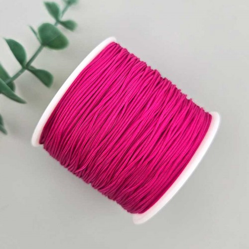 비즈팡 [YD-08-08]나일론매듭실 0.4mm 0.8mm 핫핑크(HotPink) ,10yd(900cm)