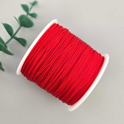 비즈팡 [YD-08-09]나일론매듭실 0.4mm 0.8mm 레드/빨강색(Red) ,10yd(900cm)