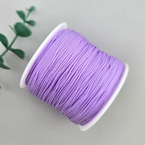 비즈팡 [YD-08-11]나일론매듭실 0.4mm 0.8mm 연보라/바이올렛(Violet) ,10yd(900cm)