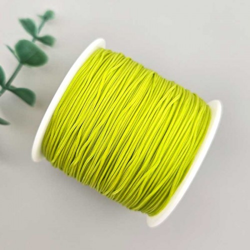 비즈팡 [YD-08-13]나일론매듭실 0.4mm 0.8mm 옐로그린(YellowGreen) ,10yd(900cm)