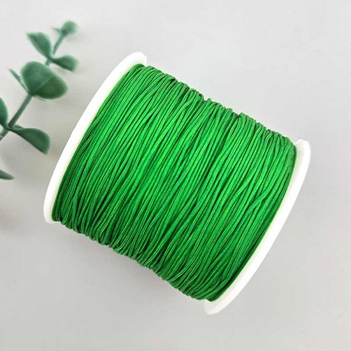 비즈팡 [YD-08-14]나일론매듭실 0.4mm 0.8mm 초록그린(Green) ,10yd(900cm)