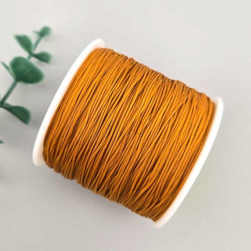 비즈팡 [YD-08-21]나일론매듭실 0.4mm 0.8mm 골드브라운/연밤(GoldBrown) ,10yd(900cm)